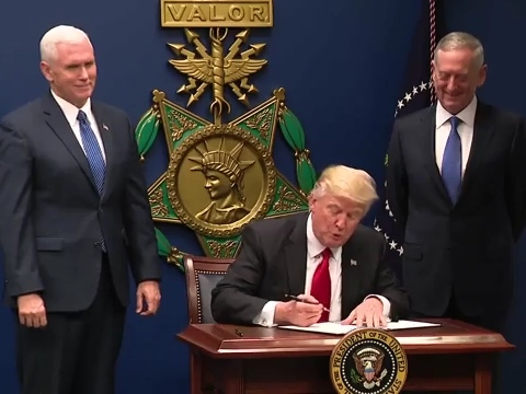 Trump announces new, focused travel ban as he once again tries to keep the country safe, even for Alt-Left Marxists who oppose him